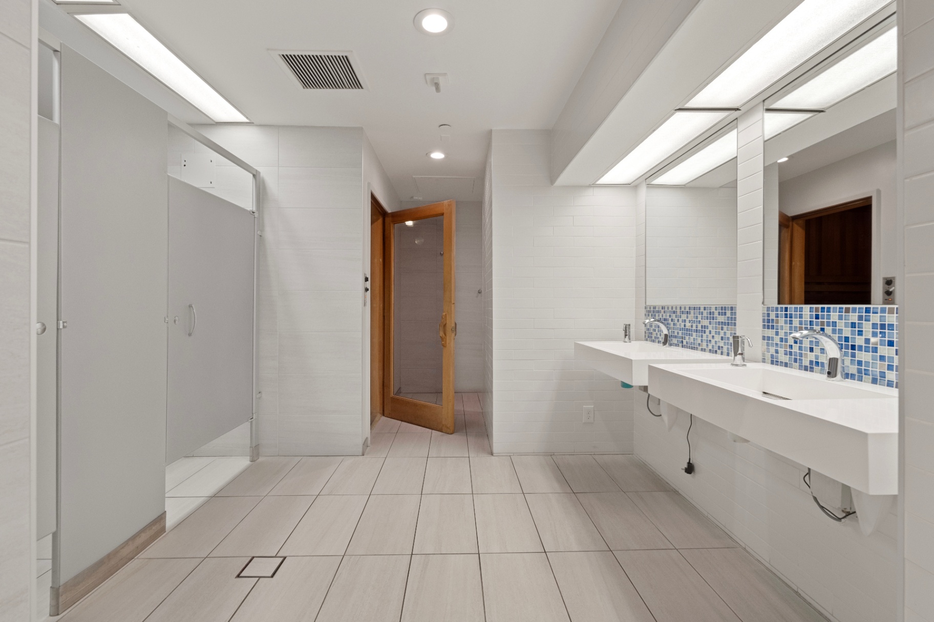 Locker Room & Shower Area