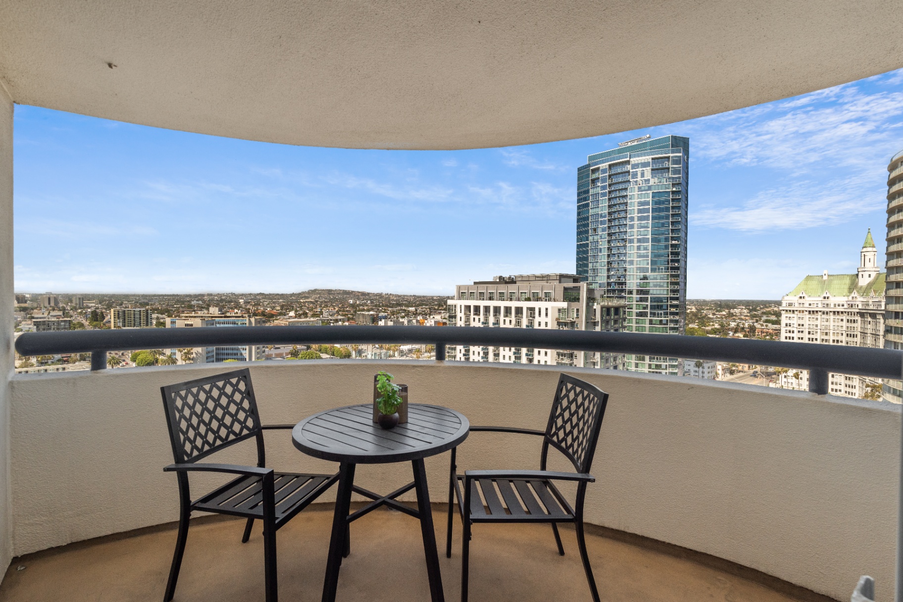 Guest Bedroom Balcony — Downtown Long Beach Skyline