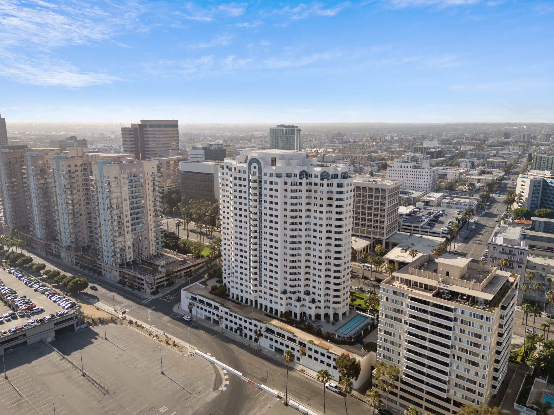 Aerial Building View — Downtown Long Beach