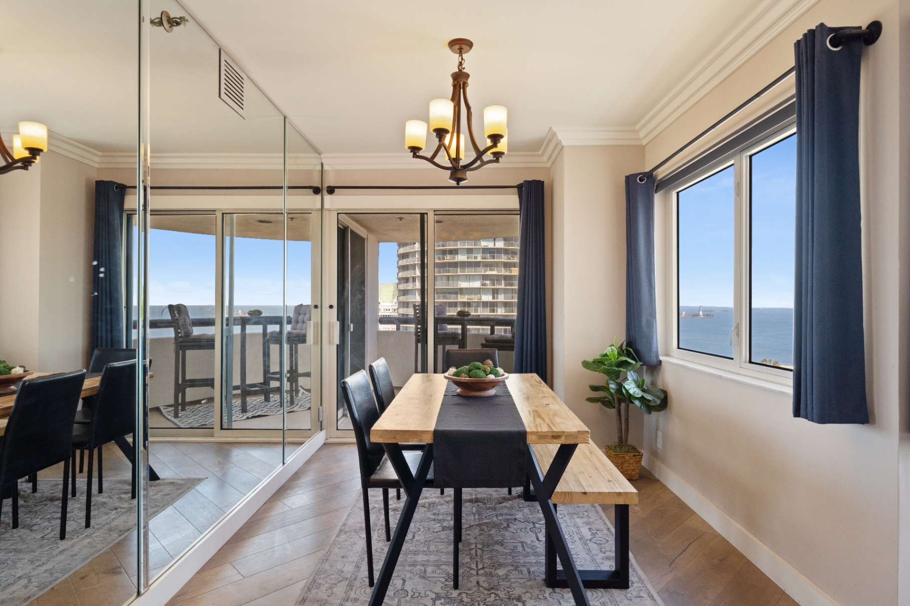 Dining Room with Balcony Access