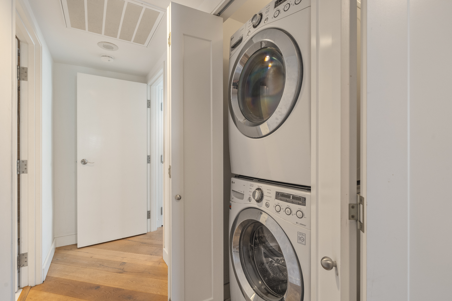 In-Unit Laundry — Stacked Washer & Dryer